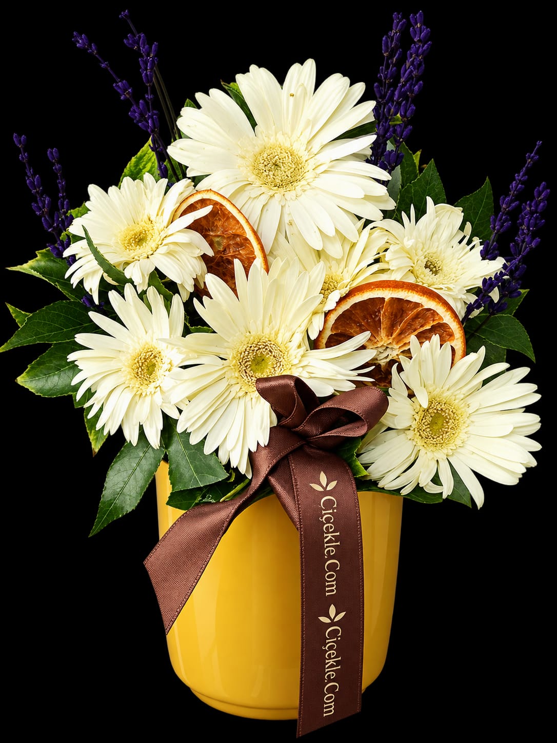 beyaz gerbera arajmanı